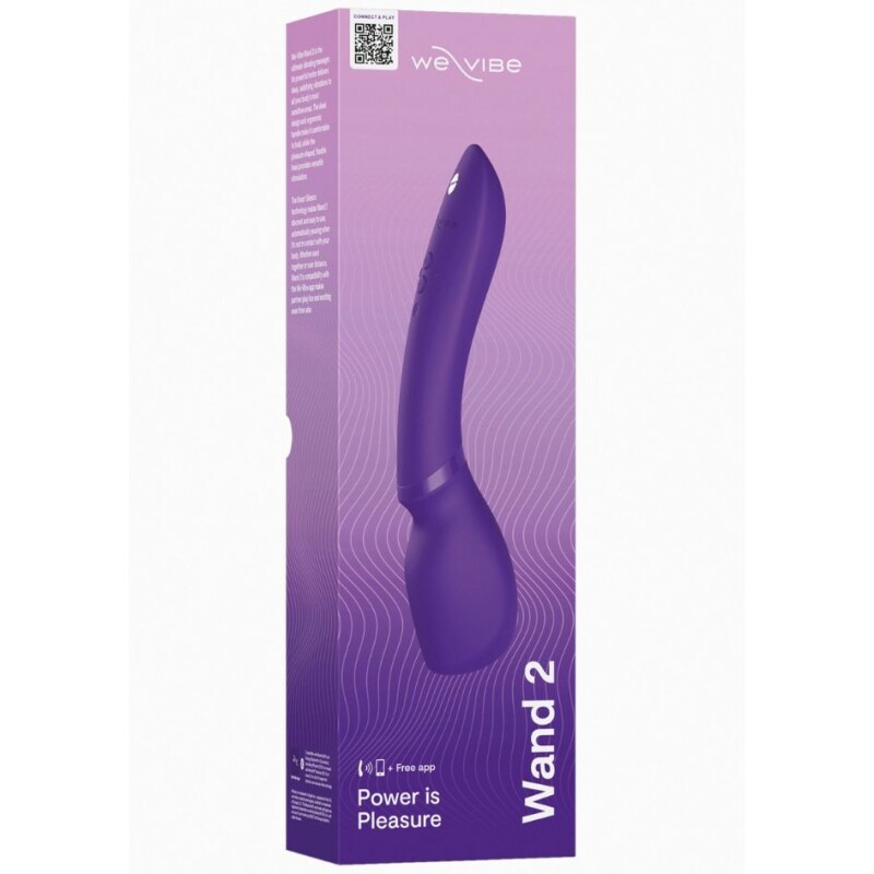 Вібромасажер мікрофон Wand by We-Vibe 2 Purple, фіолетовий, 27 см х 5.5 см - Изображение 4
