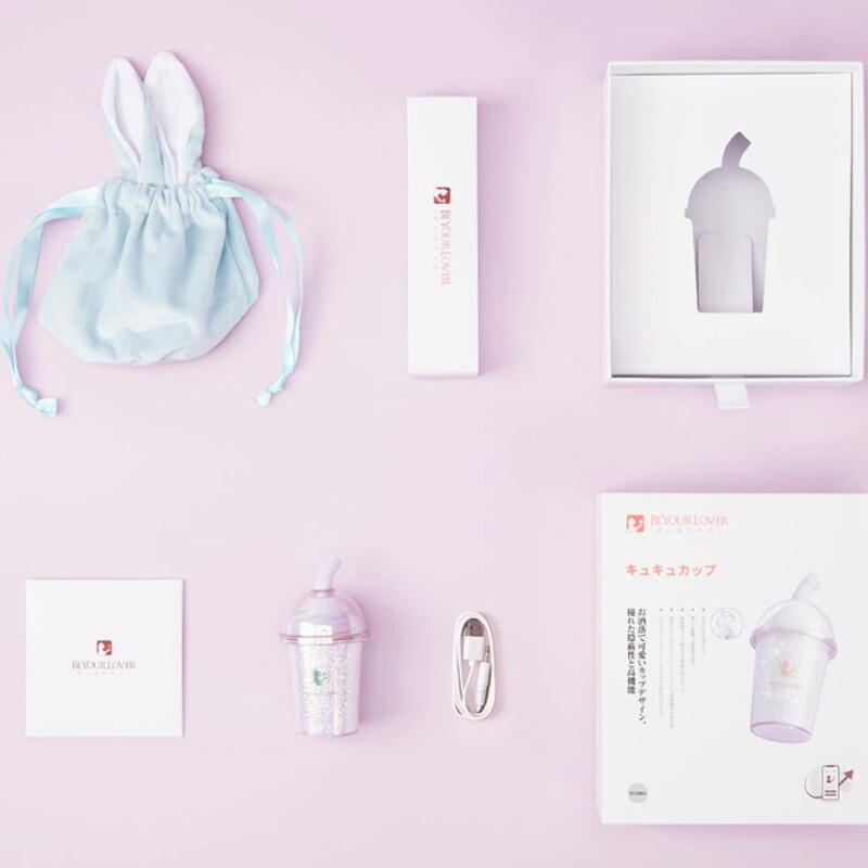 Вакуумний стимулятор у формі стаканчика з трубочкою BeYourLover Joy Cup сяючий бузковий, 9.1 см х 4.6 см - Зображення 8