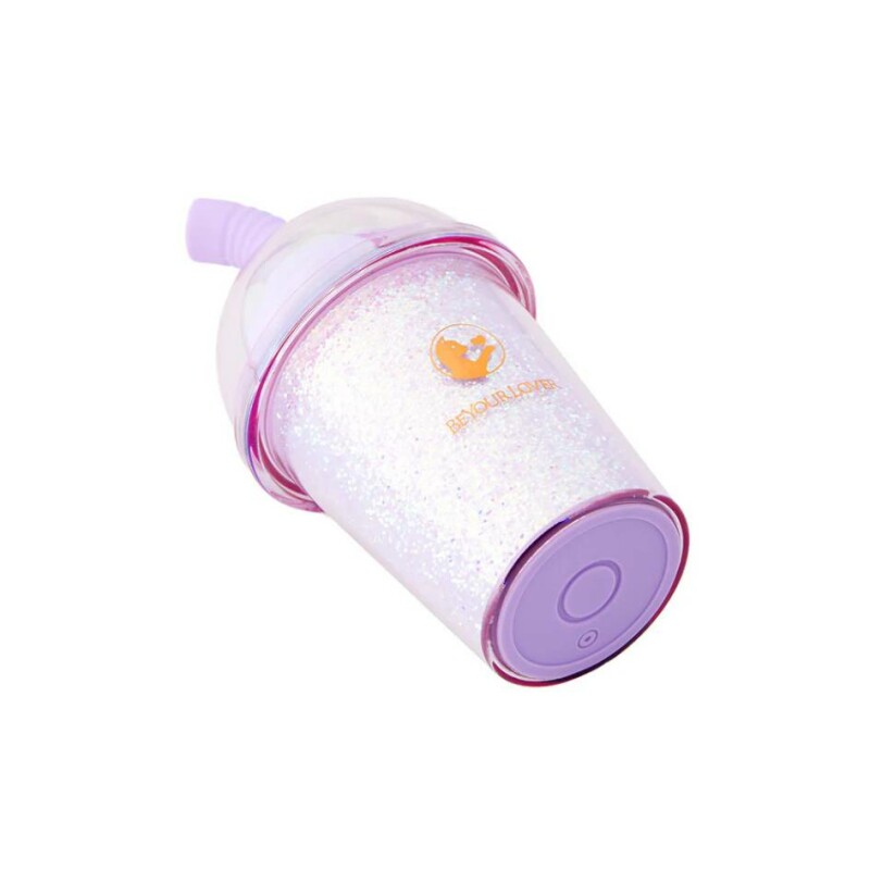 Вакуумний стимулятор у формі стаканчика з трубочкою BeYourLover Joy Cup сяючий бузковий, 9.1 см х 4.6 см - Зображення 5