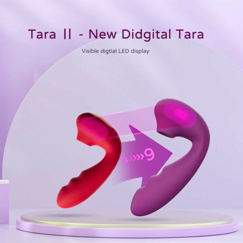 Вакуумний стимулятор BeYourLover Tara Purple з вагінальним відростком та підігрівом, фіолетовий, 13.9 см х 3.7 см - Зображення 6