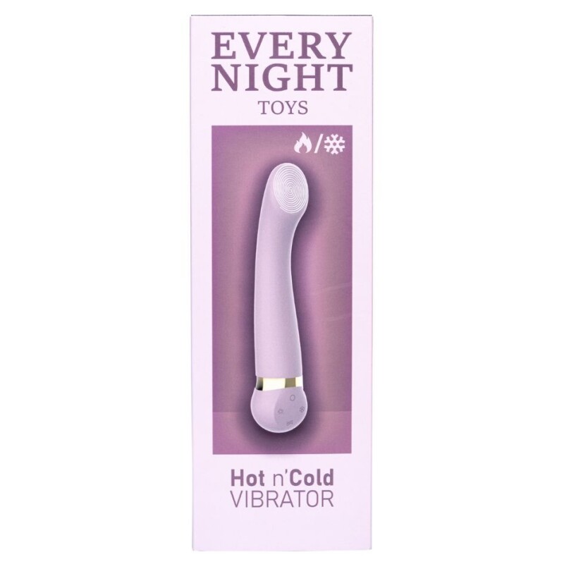 Вібратор з охолодженням та підігрівом Every Night Toys для точки G, фіолетовий - Изображение 4