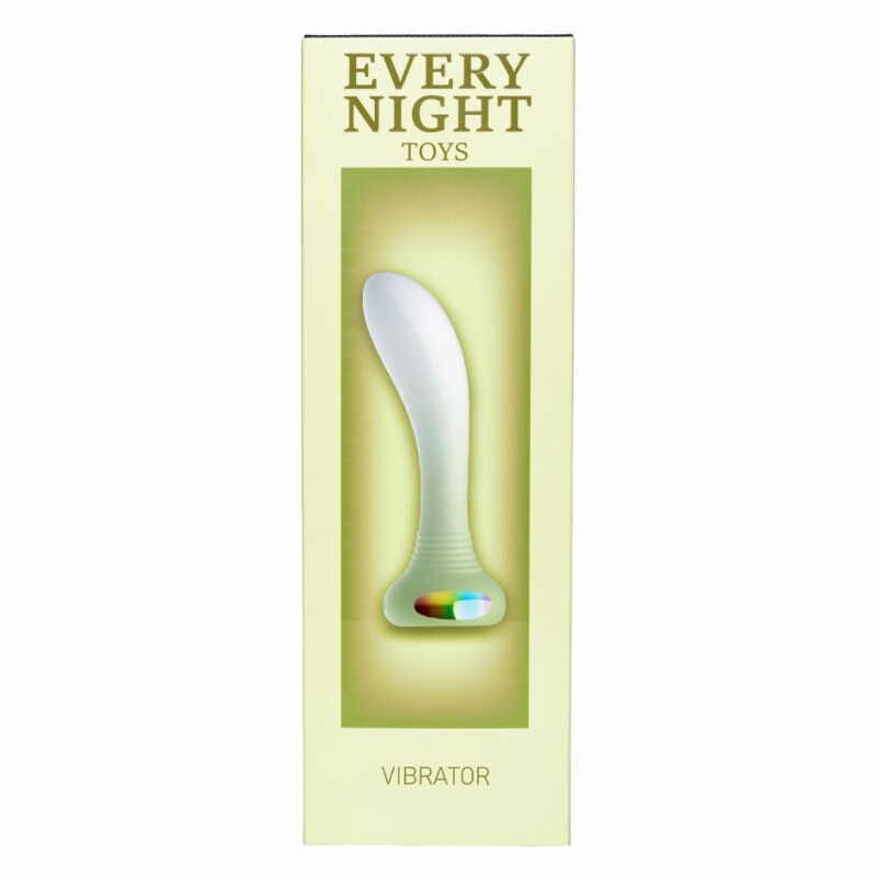 Універсальний вібратор з підсвіткою Every Night Toys для точки G або P, зелений, 14.2 х 3.3 см - Изображение 4