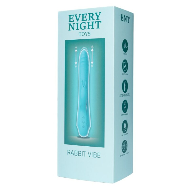 Вібратор-кролик з фрикціями Every Night Toys для точки G - Зображення 5