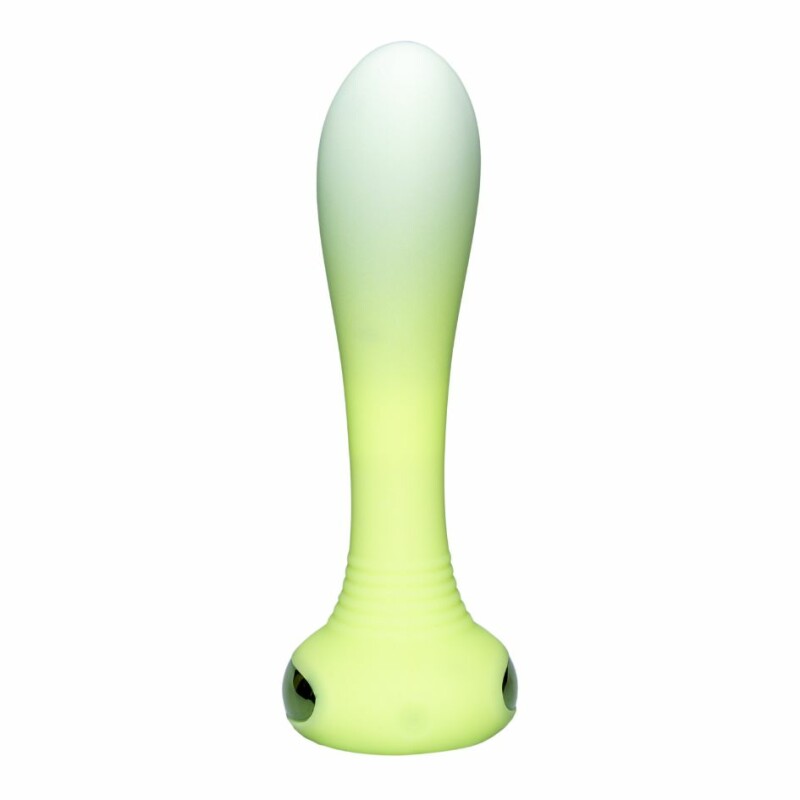 Універсальний вібратор з підсвіткою Every Night Toys для точки G або P, зелений, 14.2 х 3.3 см - Изображение 3