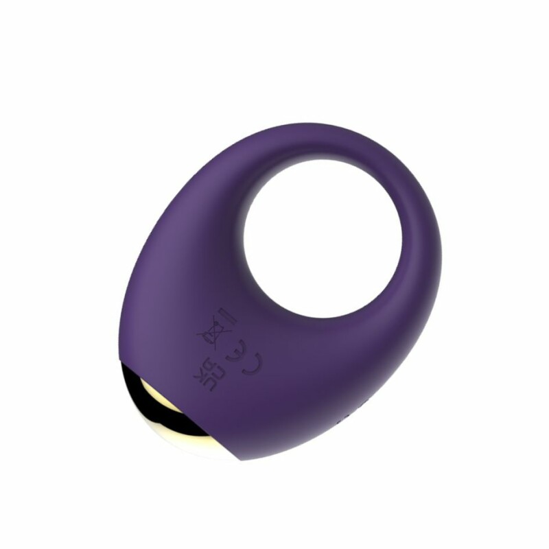 Ерекційне віброкільце Every Night Toys Halo, фіолетове, 7.6 х 3.2 см - Зображення 3