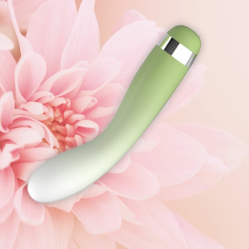 Вібратор з м'якою голівкою Every Night Toys для точки G, зелений, 12.7 х 3 см - Зображення 2