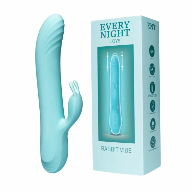 Вібратор-кролик з фрикціями Every Night Toys для точки G