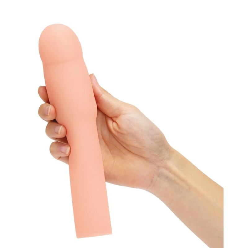 Насадка на пеніс Size-Up Penis Extender реалістична, бежева, 21.1 х 4.6 см - Зображення 2