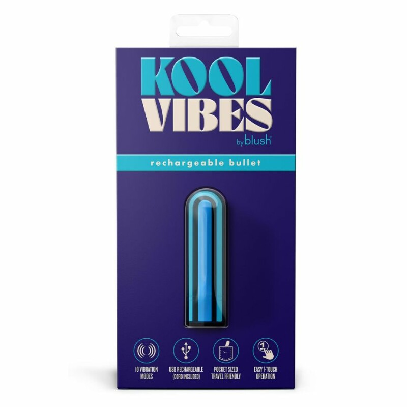 Віброкуля перезарядна Blush Kool Vibes голуба, 6.3 х 1.8 см - Изображение 1