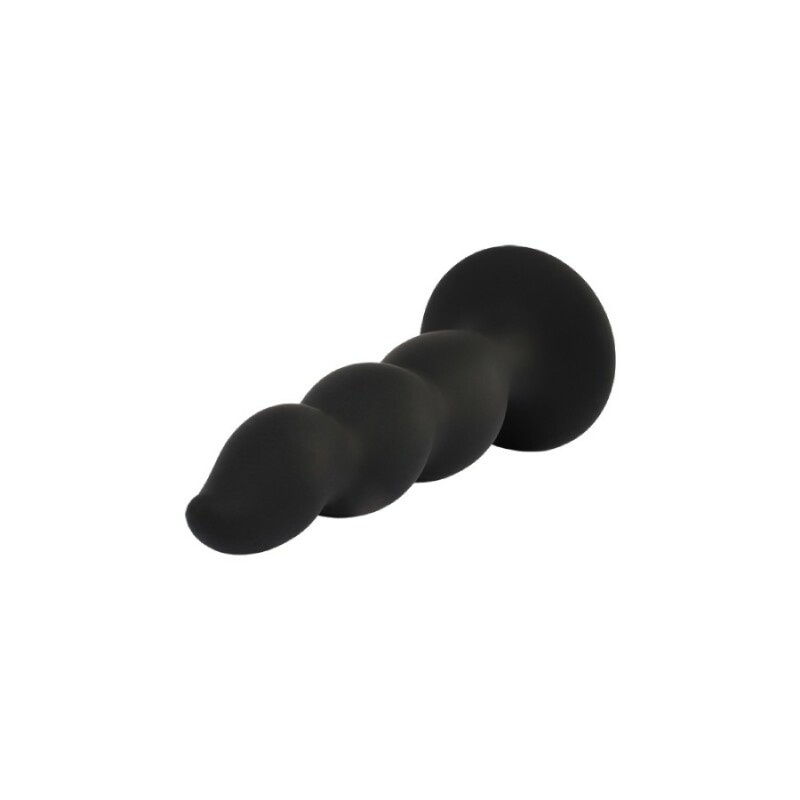 Анальна пробка Chisa Control Stuffer, чорна, 14.8 х 4 см - Изображение 2