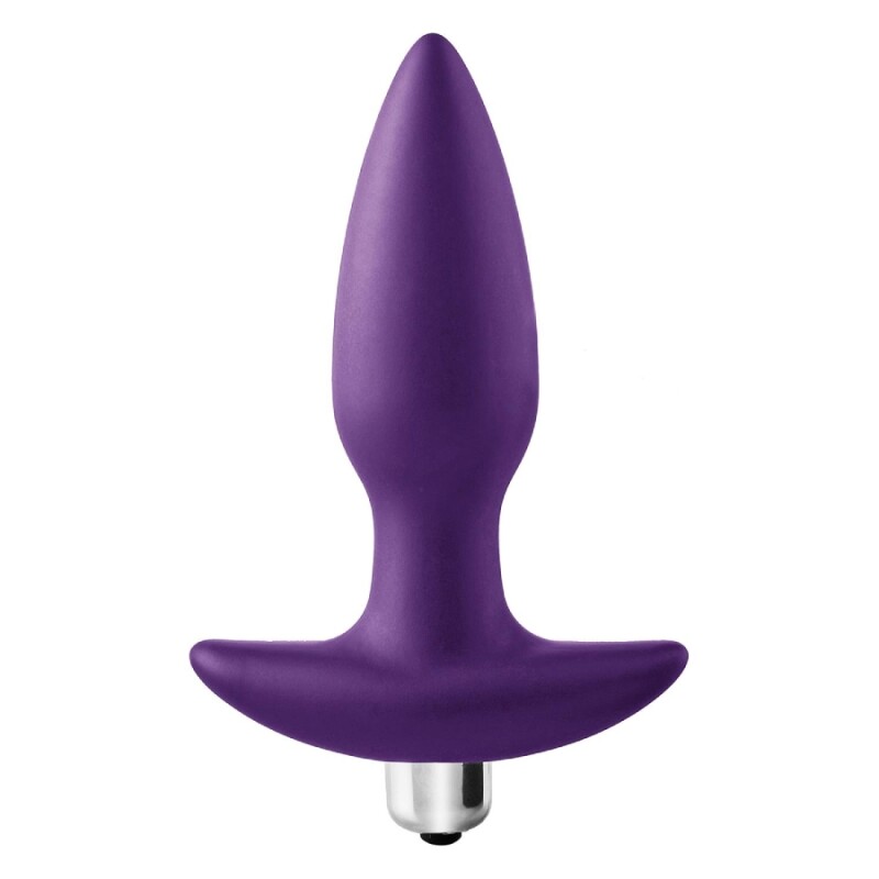 Анальна прообка Dreamtoys з віброкулею, фіолетова, 14 х 3.6 см
