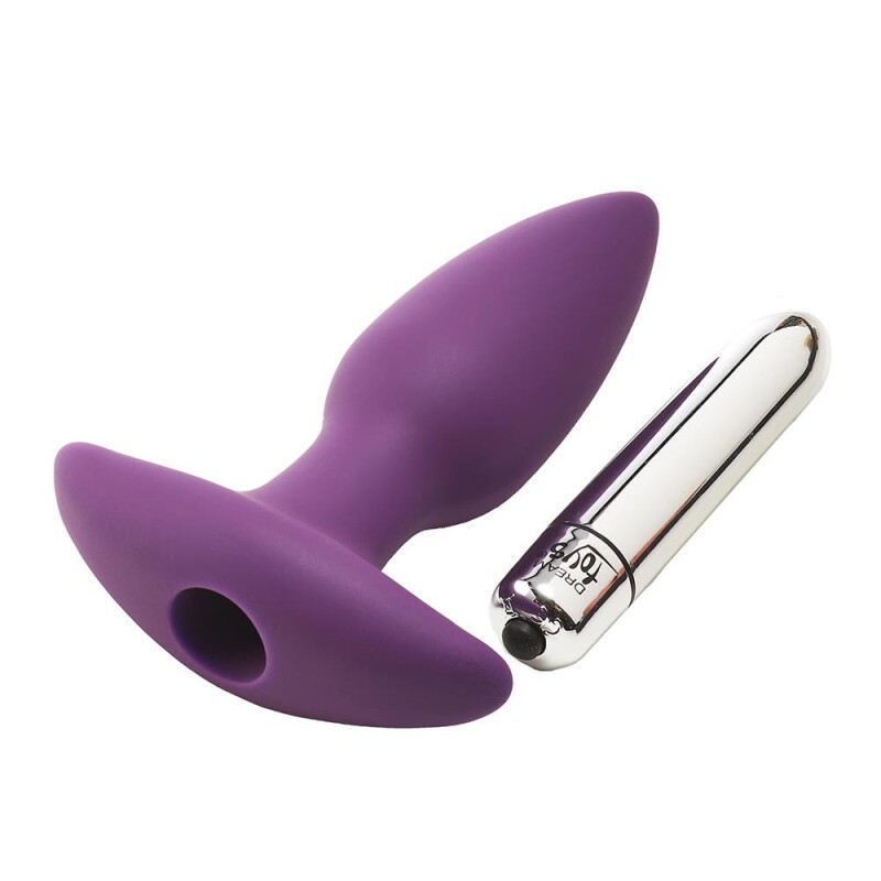 Анальна прообка Dreamtoys з віброкулею, фіолетова, 14 х 3.6 см - Изображение 4