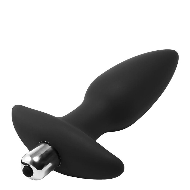 Анальна пробка Dreamtoys FantASSstic з віброкулею, чорна, 14 х 3.5 см - Изображение 2
