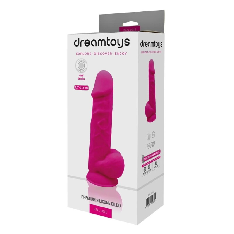 Фалоімітатор реалістичний Dreamtoys Real Love на присосці, рожевий, 21.6 х 5.3 см - Зображення 1