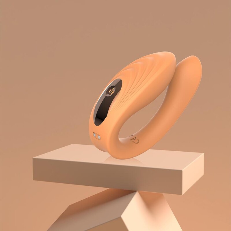 Вібратор для пар Dreamtoys Glam з дистанційним керуванням, оранжевий, 10 х 2.5 см - Изображение 7