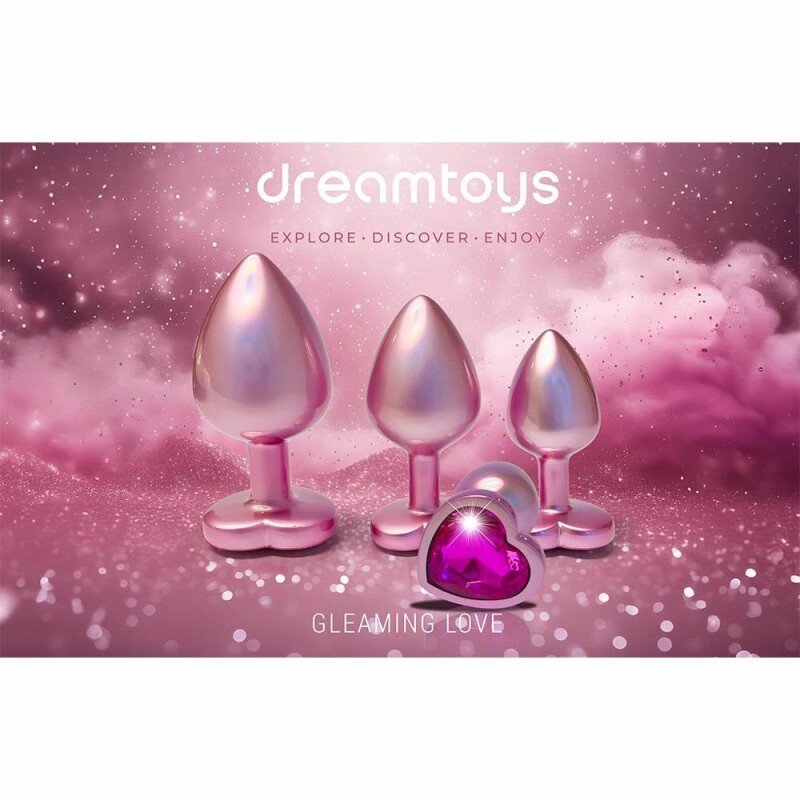 Анальна пробка Dreamtoys Gleaming Love Pearl S, рожева, 7.1 х 2.7 см - Зображення 6