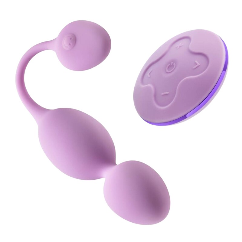Вагінальні кульки з вібрацією Blush Wellness Raine з пультом, рожеві, 22.9 х 3.8 см