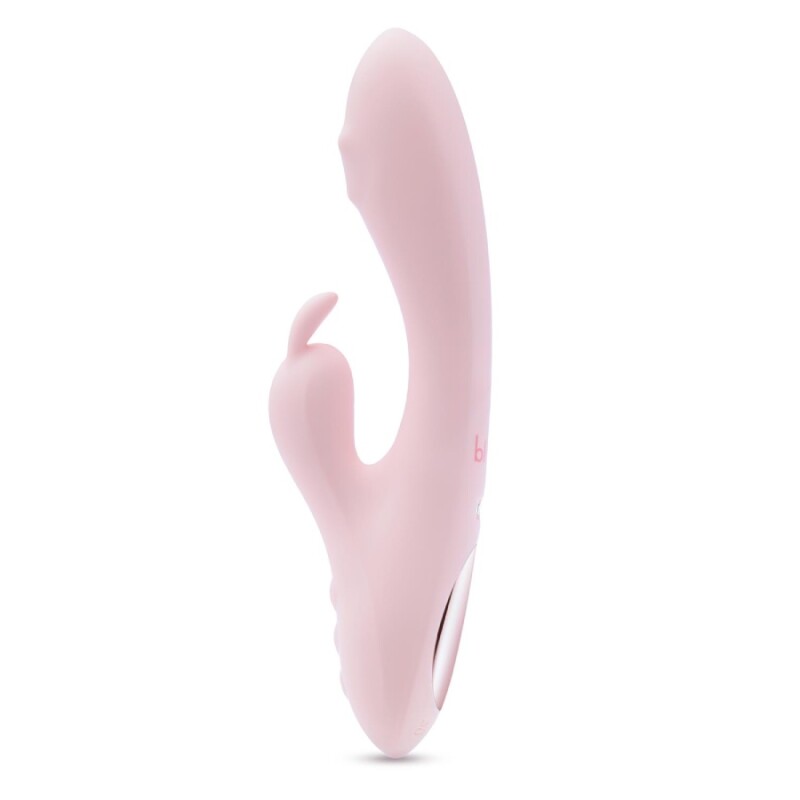 Вібратор-кролик Blush Play with me Fairy Flutter для точки G та клітора, рожевий, 19.7 х 3.5 см - Зображення 2