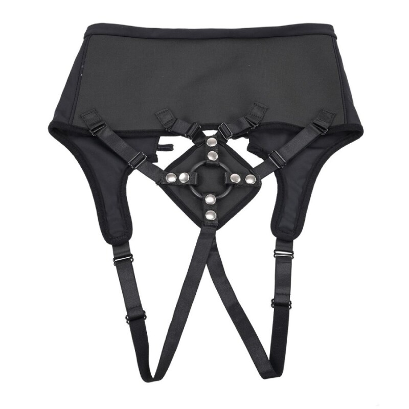 Трусики для страпона Sportsheets Corset з кільцевим кріпленням, чорні