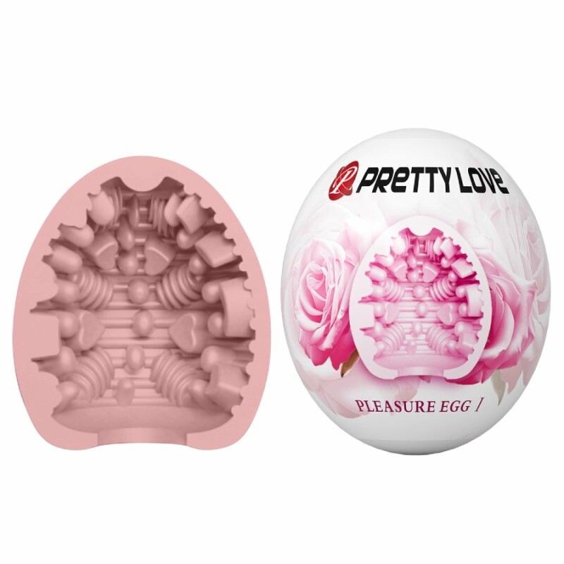 Мастурбатор яйце Pretty Love Pleasure Egg рожевий, 5.5 х 5 см