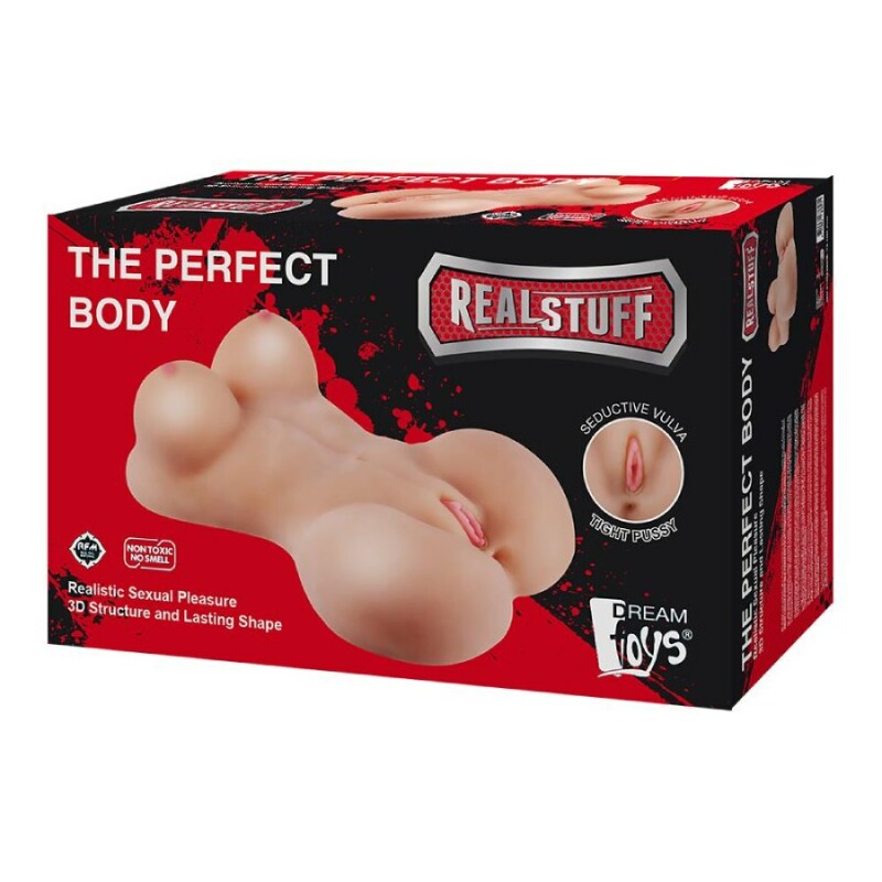 Мастурбатор реалістичний торс Dreamtoys The Perfect Body вагіна, анус, груди, бежевий, 56 х 32 см - Изображение 1