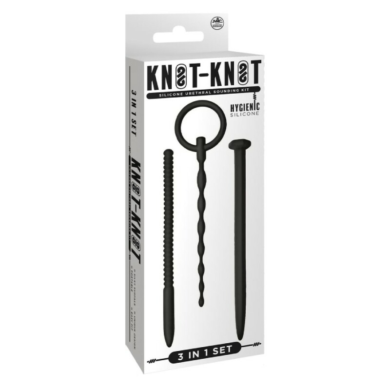 Набір уретральних катетерів NMC Knot Knot чорний, 3 шт - Изображение 1