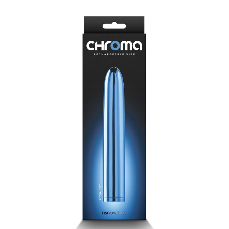 Вібратор вагінальний NS Novelties Chroma блакитний, 17 х 2.8 см - Зображення 1