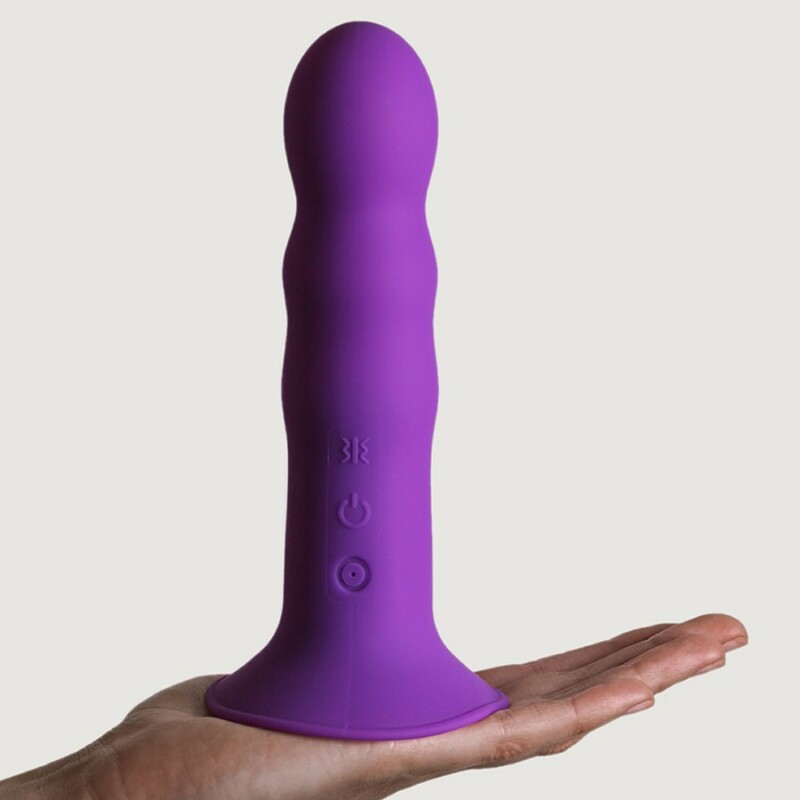 Вібратор Adrien Lastic Hitsens 3 на присосці, фіолетовий, 18.2 х 4 см - Зображення 3