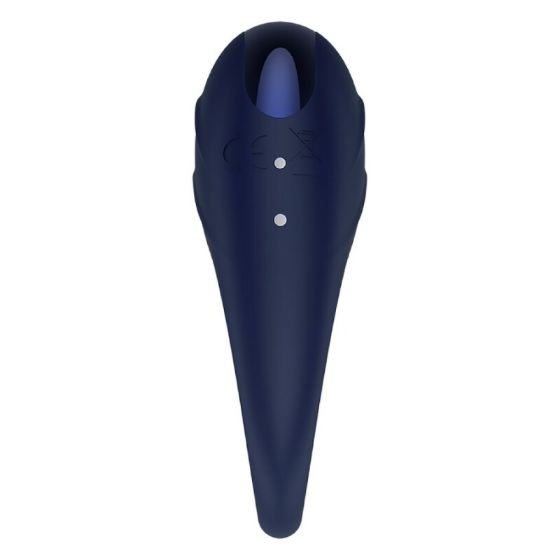 Ерекційне віброкільце Dreamtoys Glam синя, 7 х 2.5 см - Изображение 4