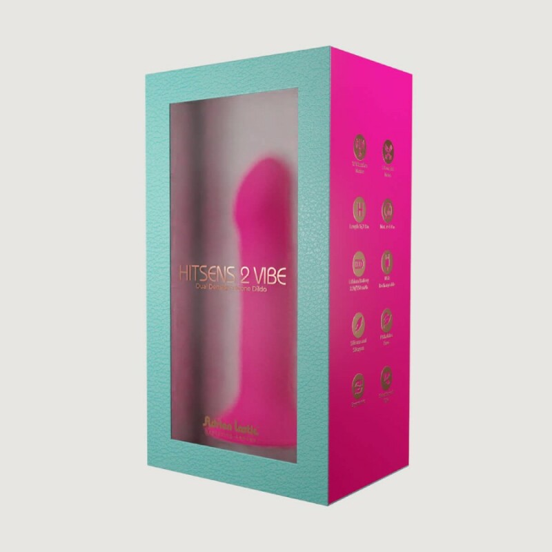 Вібратор Adrien Lastic Hitsens 2 на присосці, рожевий, 17.2 х 4 см - Изображение 4