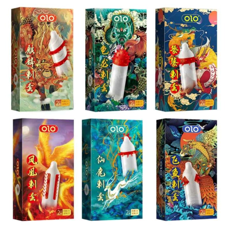Презерватив з вусиками Olo FLYING KOI з кулькою, 1 шт - Изображение 5