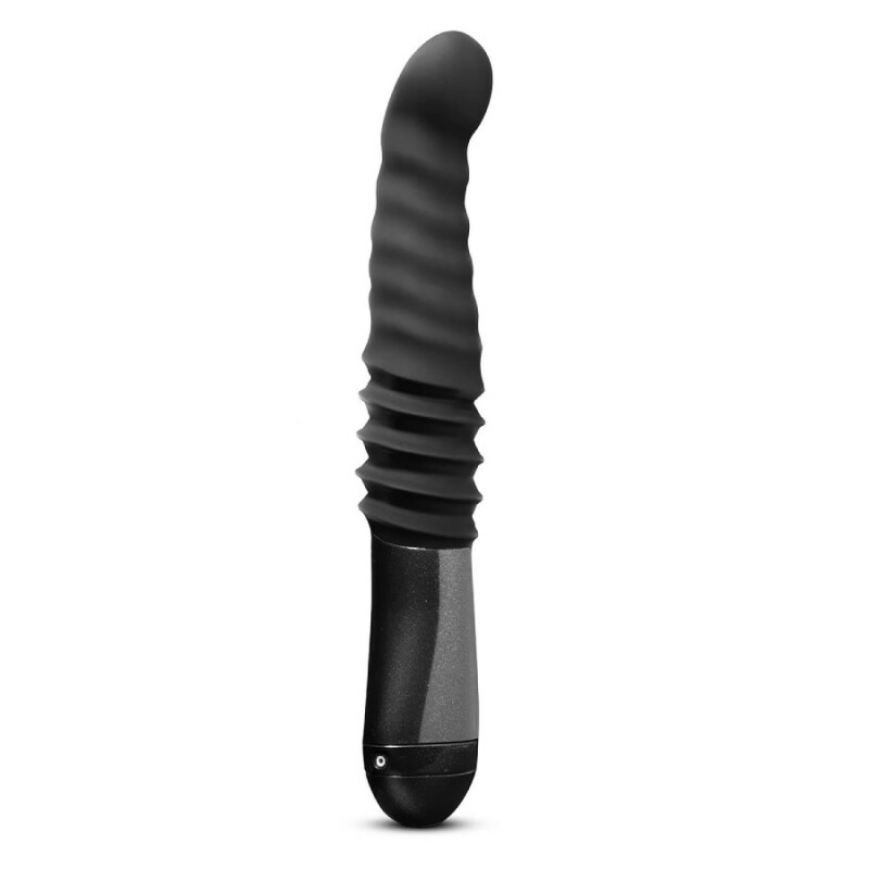 Вібратор Blush Temptasia Lazarus з фрикціями, чорний, 25.4 х 3.8 см - Зображення 4