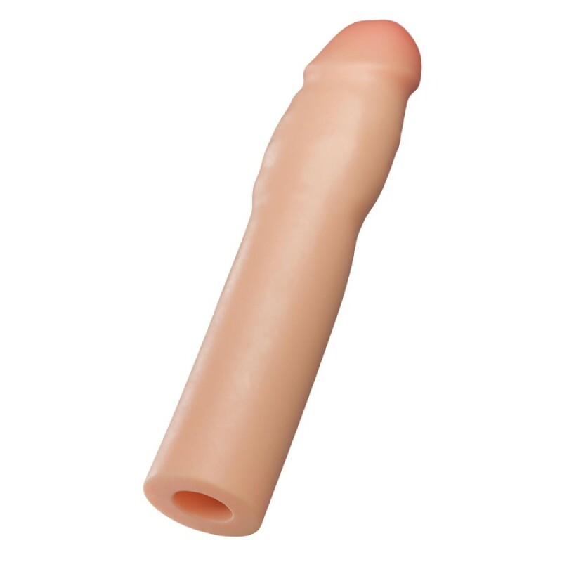 Насадка на пеніс реалістична Blush Performance Plus бежева, 17.7 х 4.4 см - Зображення 5