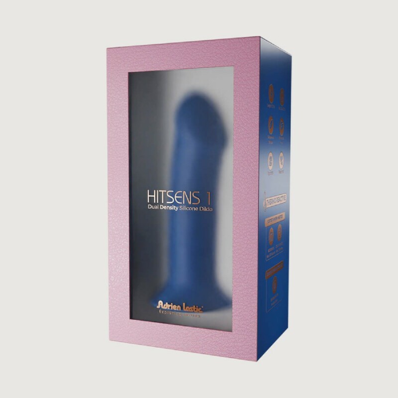 Фалоімітатор Adrien Lastic Hitsens 1 термореактивний, блакитний, 17.7 х 4.5 см - Зображення 5