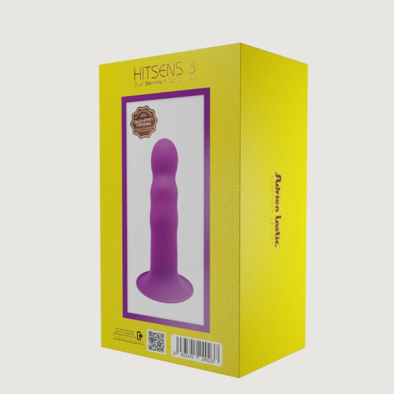 Фалоімітатор Adrien Lastic Hitsens 3 термореактивний, фіолетовий, 18.2 х 4.2 см - Зображення 8