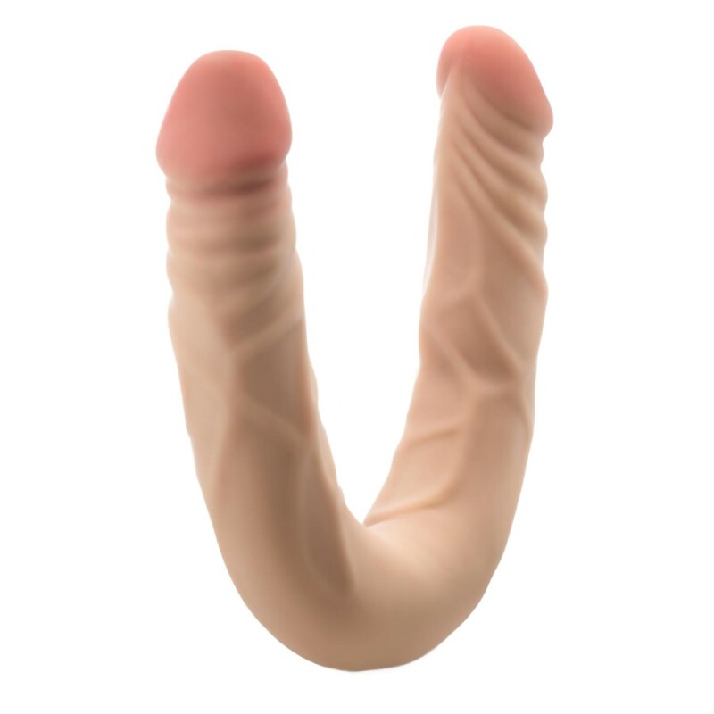 Фалоімітатор подвійний Blush Posable бежевий, 35.6 х 3.8 см