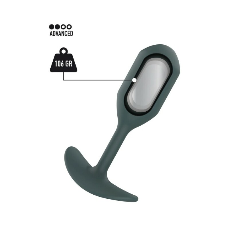 Анальна пробка Toy Joy The Player Weighted обтяжений, чорний, 11 х 3 см
