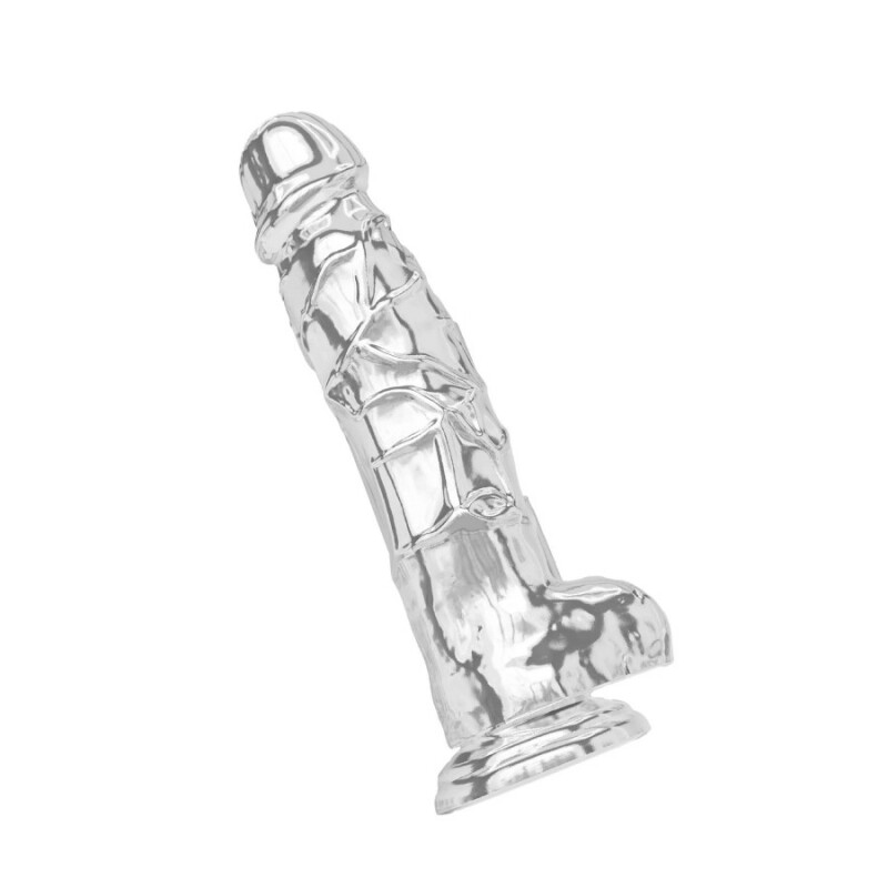 Фалоімітатор реалістичний Toy Joy Clear на присосці, прозорий, 22.5 х 4.5 см - Зображення 2