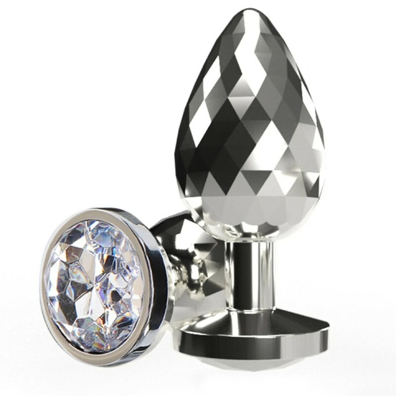 Анальна пробка Toy Joy Disco Diamond S срібляста, 7.5 х 2.7 см - Зображення 2