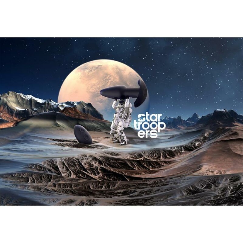 Анальний вібратор Dream Тoys Startroopers Pluto з пультом, синій, 13.6 х 4.1 см - Изображение 7