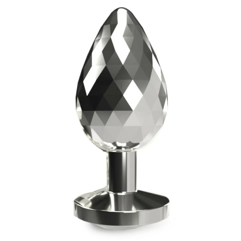 Анальна пробка Toy Joy Disco Diamond S срібляста, 7.5 х 2.7 см - Зображення 1