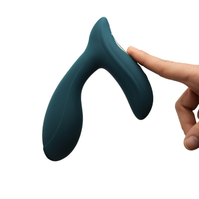 Вібромасажер простати Adrien Lastic Pulsation з керуванням з додатка, зелений, 12.9 х 4 см - Изображение 1