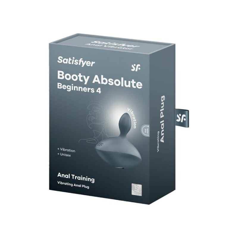 Анальний вібратор Satisfyer Booty Absolute Beginners 4 з широкою основою, сірий, 7.8 х 8.3 см - Изображение 1