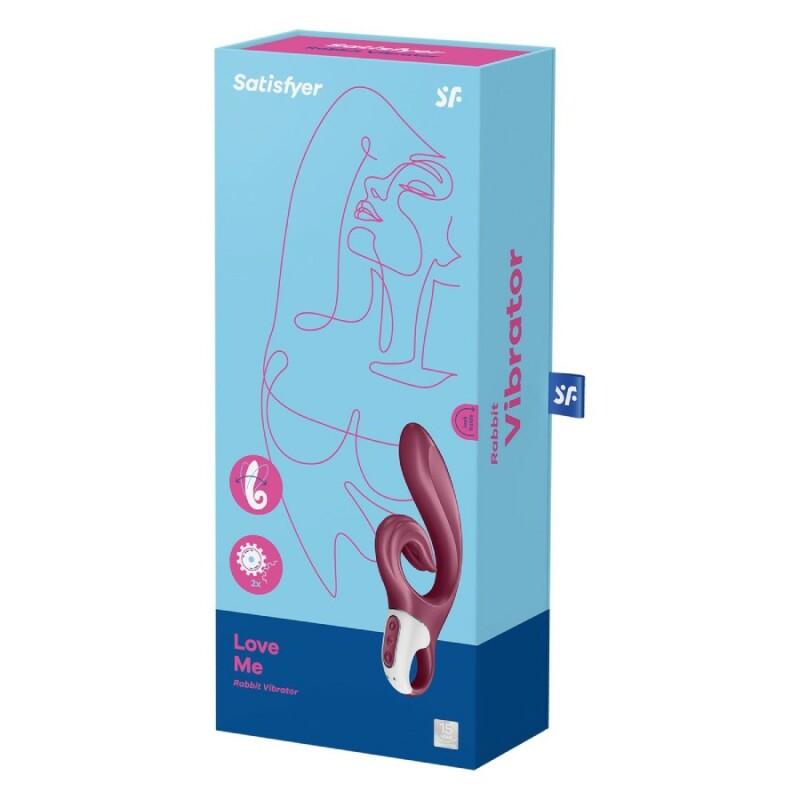 Вібратор-кролик Satisfyer Love Me для точки G та клітора, червоний, 22 х 4.1 см - Изображение 1