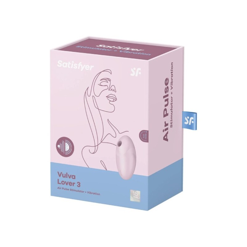 Вакуумний стимулятор клітора Satisfyer Vulva Lover 3 з вібрацією, рожевий, 11 х 6 см - Изображение 1