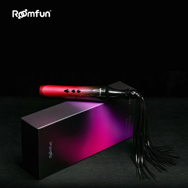 Флогер Roomfun з електростимуляцією, рожево-чорний - Изображение 1