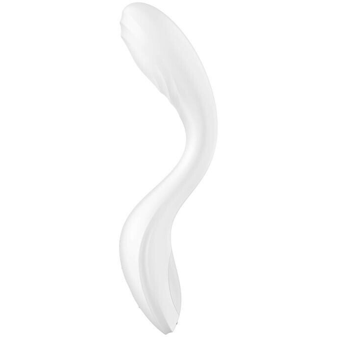 Вібратор для точки G Satisfyer Rrrolling Pleasure з рухливою кулькою, білий, 21.9 х 3.9 см - Зображення 3