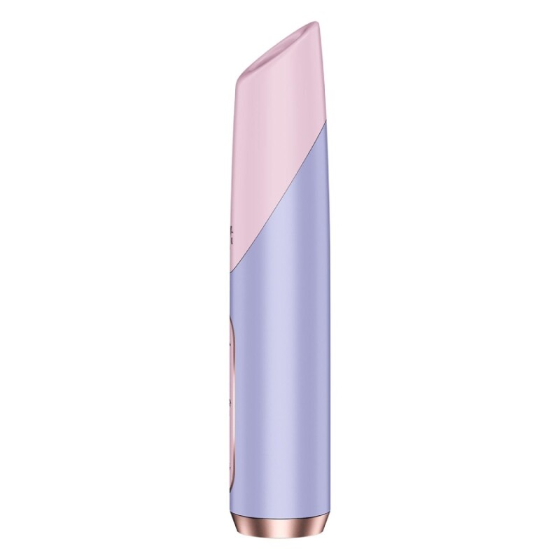 Вібратор у вигляді помади Satisfyer Bold Kiss з вакуумною стимуляцією, фіолетовий, 12.5 х 2.4 см - Зображення 2