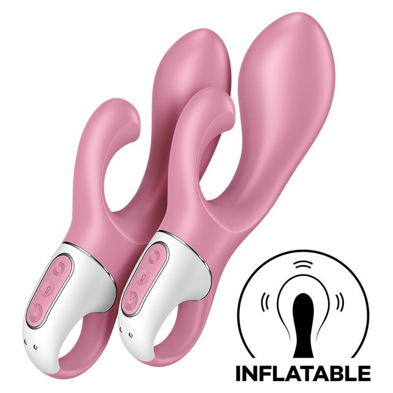 Вібратор-кролик Satisfyer Air Pump Bunny 2 рожевий, 20 х 4 см - Зображення 2