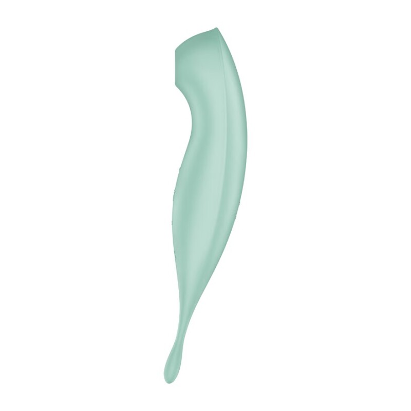 Вібратор з хвильовою стимуляцією Satisfyer Twirling Pro з додатком, м'ятний, 20.5 х 3.7 см - Зображення 2